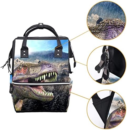 Guerotkr Travel Backpack, Bag za pelene, Backpack Pelenerine, Forest Dinosaur