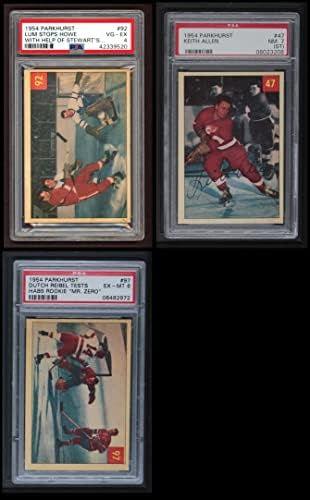 1954-55 Parkhurst Detroit Red Wings Team Set Detroit Crvena krila VG / EX + Crvena krila