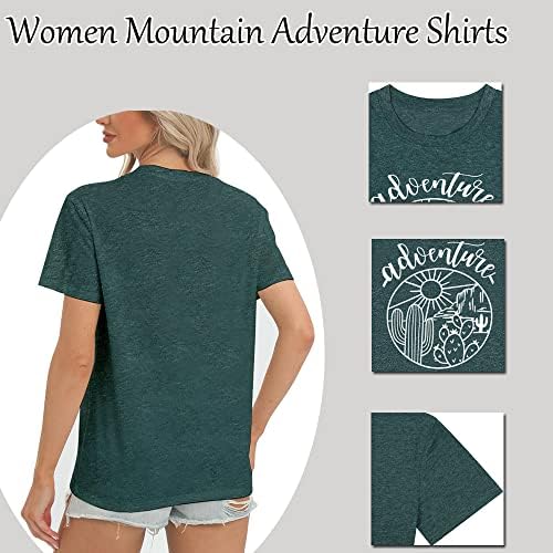 Ženske planinske avanturističke košulje Slatki izlazak iz kaktusa Grafički teženi pismo Ispiši ljetni atletički casual kratkih rukava