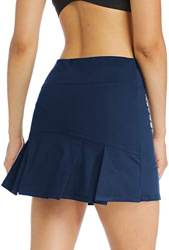 Ibeauti ženski nazad naleted atletske teniske skrtike za golf suknje sa 3 džepova mrežaste kratke hlače za pokretanje aktivnog vježbanja