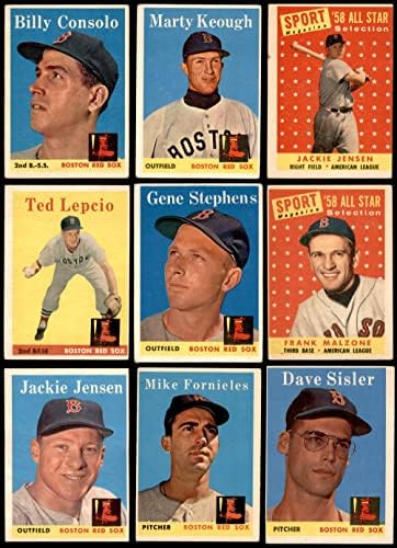 1958. Topps Boston Red Sox u blizini Team Set Boston Red Sox VG Red Sox