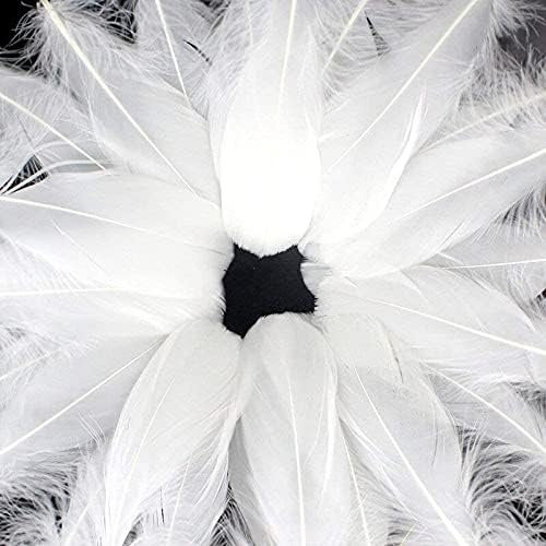 Zamihalaa 20 / 100kom pahuljasto gusko bijelo perje Plumas DIY perje za izradu nakita dekoracija šešira vjenčani zanati dodatna oprema