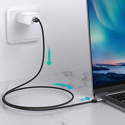 Kabletime pletenica USB C do USB C kabl za brzo punjenje, sinkronizacija podataka do 480Mbps, kompatibilna sa MacBook-om, Galaxy S10