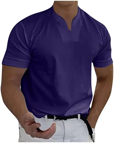 Muške košulje obična Guayabera ljetni modni odmor veliki i visoki V izrez trendi majice