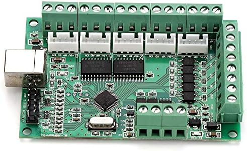 Qinlorgo MACH3 kartica za kontrolu pokreta, 9.8 x 6cm kartica za kontrolu pokreta CNC MACH3 USB interfejs ploča za gravuru mašinu