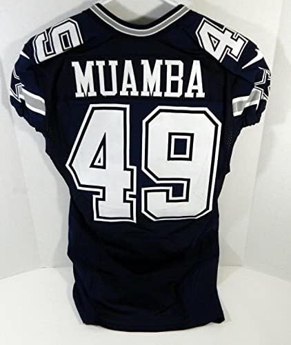 2014 Dallas Cowboys Henoc Muamba 49 Izdana dres na mornarici 42 DP15589 - Neincign NFL igra rabljeni dresovi