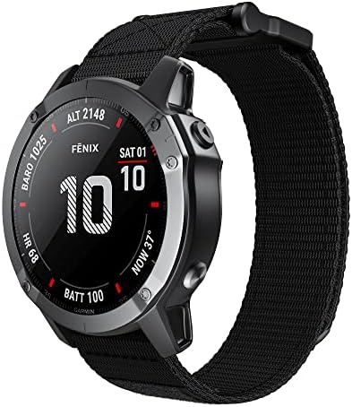 Davno najlon loop remen za Garmin Fenix ​​7 7x 6x 6 Pro 5x 5 Plus 3HR 935 Smart Watch Ladweight Hour Woven Wuven 26 22mm