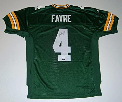 Packers Brett Favre potpisan na terenu Green Jersey W / 4 JSA COA Auto Autographing - autogramirani NFL dresovi