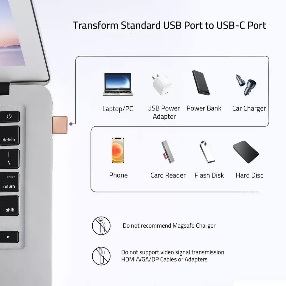 Aluminijska legura USB tipa C Ženka na USB 2.0 Adapter za punjač muških podataka za pametni telefon