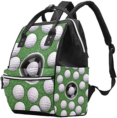 VBFOFBV ruksak za bag pelena, velike vreće uniseks, višenamjenski putni zadnji paket za mame tate, zeleni crtani fudbal
