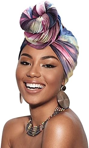 DRESHOW Turban head Wraps za afričke žene šal za dugu kosu šal hidžab hidžab headwrap Hair Accessories