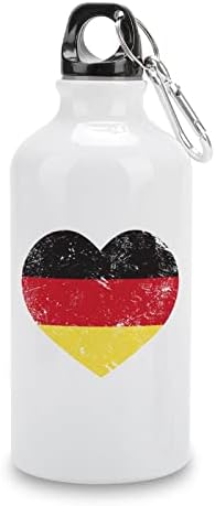Njemačka Retro zastava Aluminijumske vode Boce za vodu Putni šalica Profesionalne boce od curenja 400ml