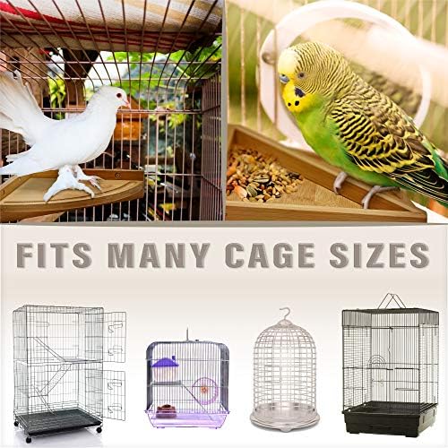 Prosumer izbor Prirodne bambusove ptice Perches Pet Feeder nosač nosača za male životinjske kaveze | Birdcage stalci | Bird stoji za ptice za ptičje kućne ljubimce