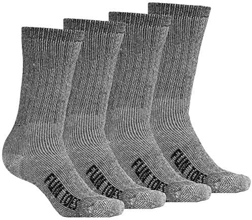 Zabavni prsti muške čarape od 70% Merino vune za posadu 4 para potpora za luk srednje težine potpuno obložena idealna za planinarenje