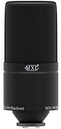 MXL 990 Blackout Llmited Edition kondenzatorski mikrofon & amp; Focusrite Scarlett Solo 3rd Gen USB Audio interfejs, vokal, Podcaster