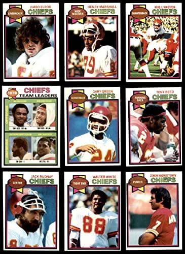 1979. godine Kansas Chiefs Chiefs Team set Kansas Chiefs Weeps VG / Ex + poglavari