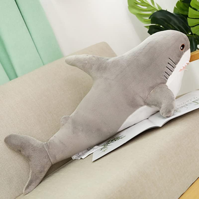 Giant morski pas Punjeni jastuk za životinje, mekani morski pas Kids Big A morski pas plišani jastuk, veliki punjeni morski pas zabavni