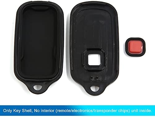 Uxcell Car Remote Remote Key FOB Shell futrola za Toyota za Lexus 4 tipku Crne tipke