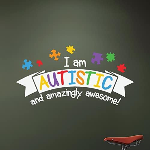 Ja sam Svijet možete biti bilo što budite ljubazni zidna naljepnica za ukras naljepnica za svijest o autizmu za zidnu slagalicu zidne