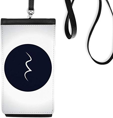 Bijeli muzički tromjesečni odmor crni telefon novčanik torbica pametni telefon viseći umjetnička koža crna
