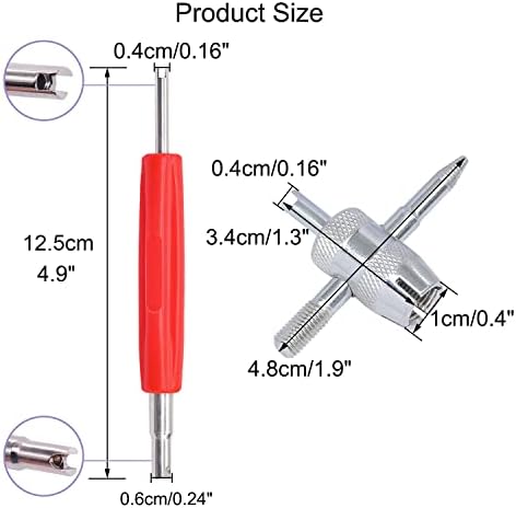 Twtade 7pcs Tire Valve Kit za uklanjanje alata za uklanjanje klima uređaja za uklanjanje ventila za klimatizaciju, alat za uklanjanje