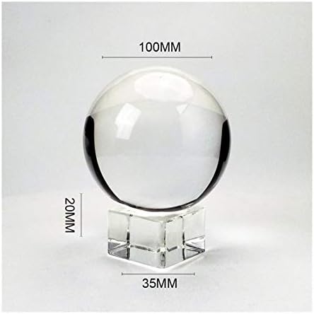 DDDCM Clear Zoom Ball 70mm / 80mm / 100 mm Kristalna kugla s besplatnim štandom kristalna staklena lopta za fotografsku prop
