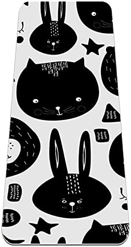 Siebzeh mačka crni bijeli zec medvjed Premium debeli Yoga Mat Eco Friendly gumeni zdravlje & amp; fitnes neklizajuća prostirka za