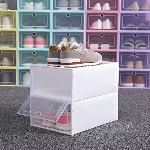ZRSJ vodootporna 1pc sklopiva prozirna kutija za cipele, kutija za odlaganje cipela od plastike, kutija za spremanje prostora za kućnu