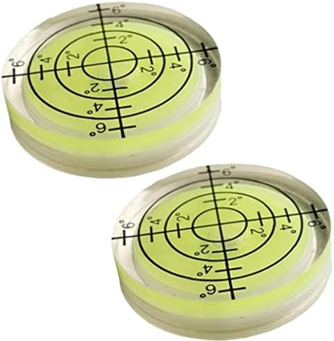 Froiny 2pcs Precision Bubble Nive studije Označi površinski okrugli kružni mjerni komplet horizontalnog mjernog instrumenta 32 * 7mm