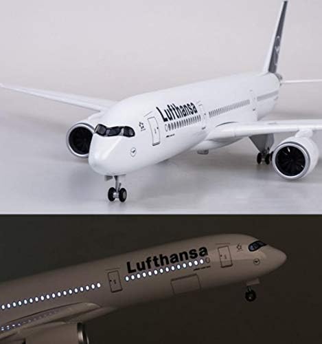 47cm Model aviona 1/142 Scale Airbus A350 Aircraft Lufthansa model sa svjetlima i kotačima Resorna zbirka zrakoplova Pokloni