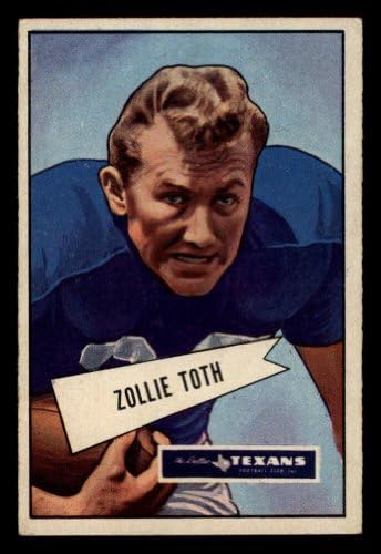 1952 Bowman 58 Zollie Toth Dallas Texans ex Texans LSU