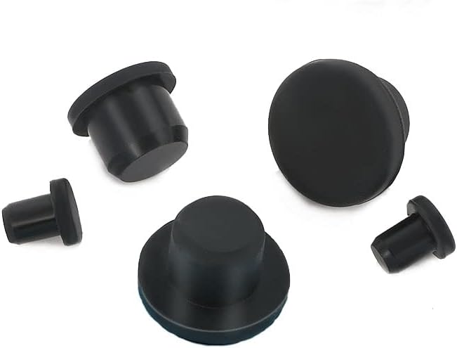 Rupa od silikonske gume čepovi od pune crne boje 2,7 mm 3 3,5 4 do 15 mm zaptivni čep T Tip 300 stepeni visokotemperaturni utikač