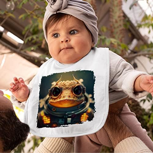 Frog Print Baby Bibs - Žaba za hranjenje beba - grafički klip za jelo