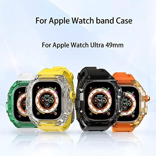 Coepmg za Apple Watch Ultra 49mm mod komplet Zaštitna naslovnica serije 8 7 6 5 4 SE pojas narukvica kaiš straža za laganu dužnost