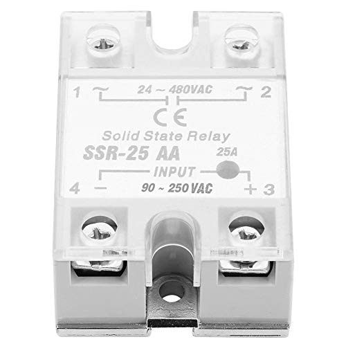 SOLIDNI State relejni modul SSR-25 AA 25A AC-AC INPUT 90-250V AC izlaz 24-480V AC