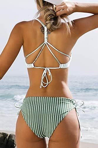 CUPSHE ženske 2-dijelne bikini set pletene trake sa reverzibilnim donjim dijelom