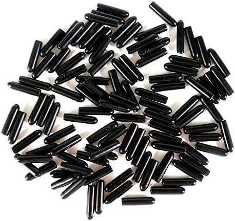 Navoj za zaštitu navoja PVC gumena Okrugla cijev za vijke poklopac poklopca Eco-Friendly Crni 7mm ID 100kom