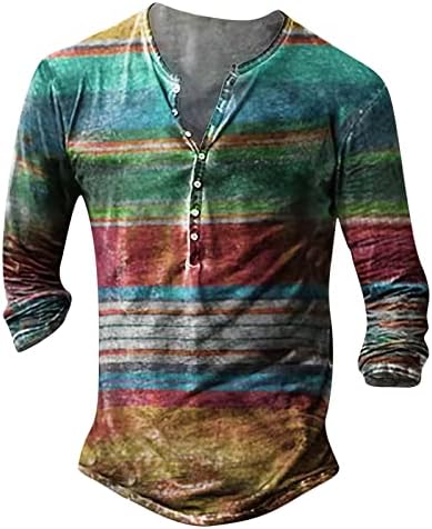 2023 Nova muška ljetna modna casual pričvrsna 3D digitalni tisak majica s dugim rukavima Torp solidne muške majice