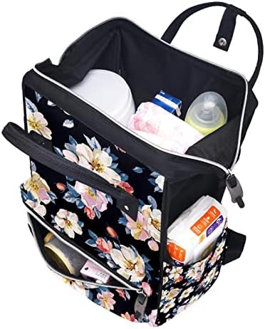 Guerotkr putni ruksak, vrećice za pelene, ruksak pelena, uzorak biljke cvijeća