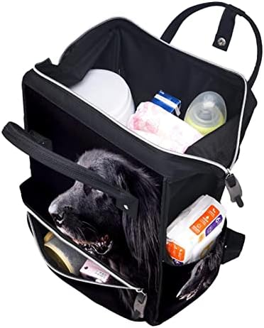 Guerotkr putni ruksak, torba za pelene, ruksak pelene, životinjski crni pas