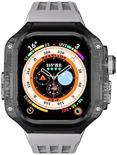 Dzhtus 49mm Modifikacijski komplet Case za Apple Watch 49mm Silikonski remen Transparentno Case Sport za IWATCH serije Ultra 8