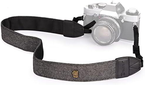 TARION Kamera naramenica za vrat Vintage pojas za sve DSLR kamere Nikon Canon Sony Pentax Classic bijele i Crne tkane