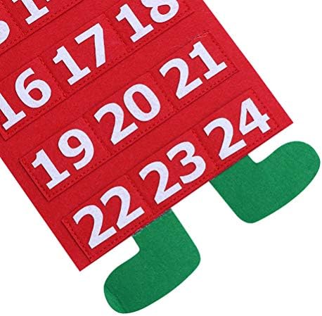 Abaodam 2kom Božić Kalendar privjesak Božić elemenata u obliku kalendar božićno drvo viseći ukras za dom Stranka za Božić ukras