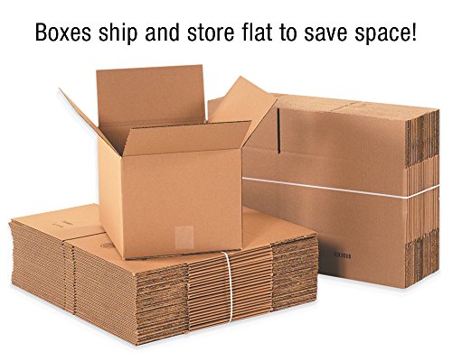 BOX USA 26x15x5 ravne valovite kutije, ravne, 26l x 15w x 5H, pakovanje od 20 komada | dostava, Pakovanje, selidba, kutija za odlaganje