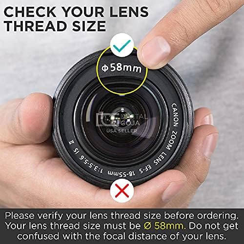 Odvojivi objektiv makro kamere od 58 mm pun Af širokougaoni objektiv ribljeg oka za Canon SLR DSLR kameru