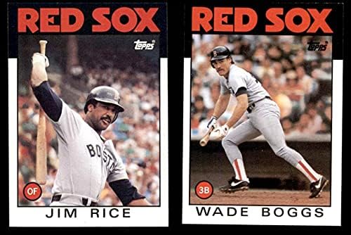 1986. Topps Boston Red Sox Gotovo kompletan timski set Boston Red Sox NM / MT Red Sox