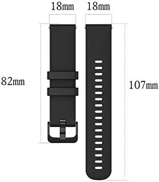 Haodee 20mm narukvica Narukvica za TicWatch E za Garmin Venu za Forerunner 645 Silikonski Smartwatch traka za sat