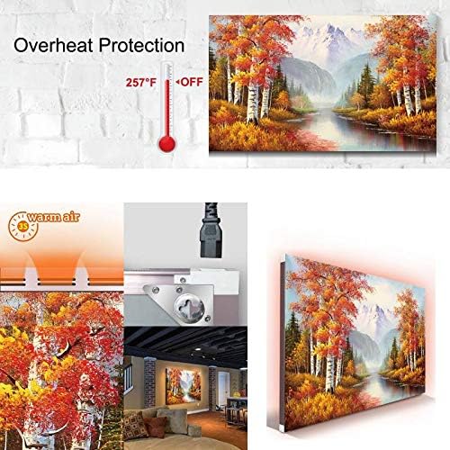 500w Instant zidni Električni grijač infracrveni grijač Radiant Heat Panels