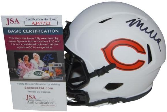 MATT EBERFLUS potpisao lunarnu kacigu za mali fudbal JSA AJ47722-NFL kacige sa autogramom
