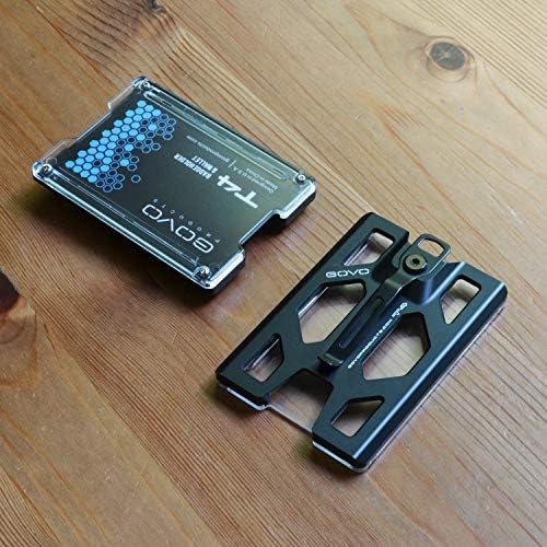 Titanium GOVO držač značke/novčanik-držač lične karte sa metalnom kopčom i utorom za 4 kartice